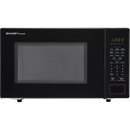 SHARP 1.1 cu. ft. 1000W Countertop Microwave Oven, Black SMC1161HB